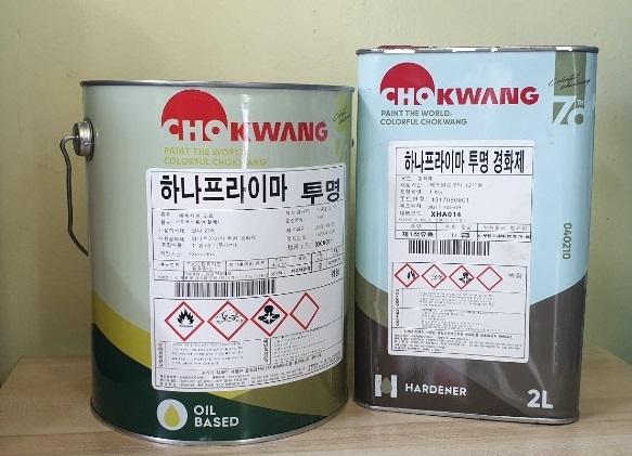 [당일발송] 조광페인트) 다목적 ( 일반금속, 알루미늄, 아연, 스테인리스, 타일, 벽돌 등)용 부착력이 우수한 하도 페인트 하나프라이마 투명, 백색 / 4kg