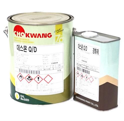[당일발송] 만능 부착성 우레탄계 ' 데스몬 Q/D 유광 ' 4L 투명, 백색 , 은색, 함마톤 은색 이외 색상