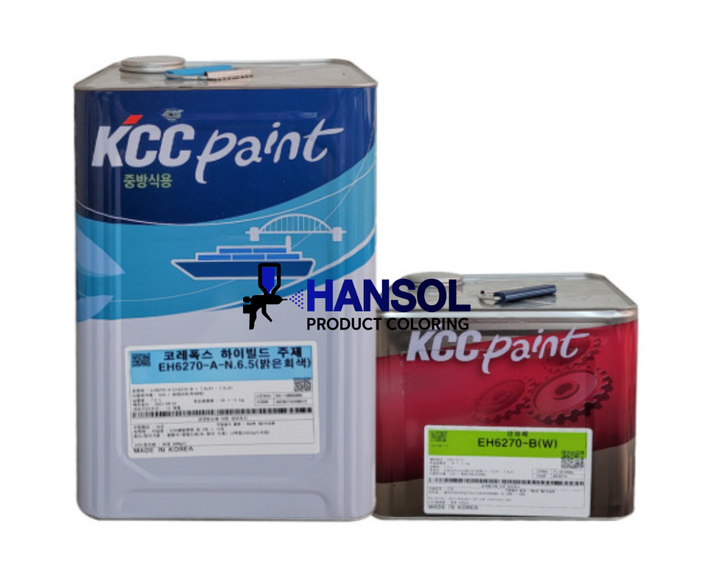 H.B EH6270 -A- 백색, 1128, N7.0, N6.5, 2.5Y8/12 , Silver 중방식 플랜트 벨브 고형분 에폭시15L