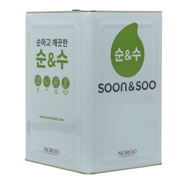 노루페인트 수성 내부 페인트 순&수 흰색 백색 18L